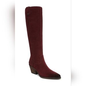 Sam Edelman Woods Knee High Boot In French Burgundy